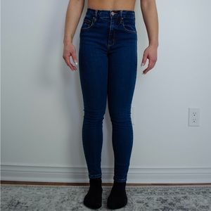 Garage High Rise Jeggings | Size 01 | Dark Wash